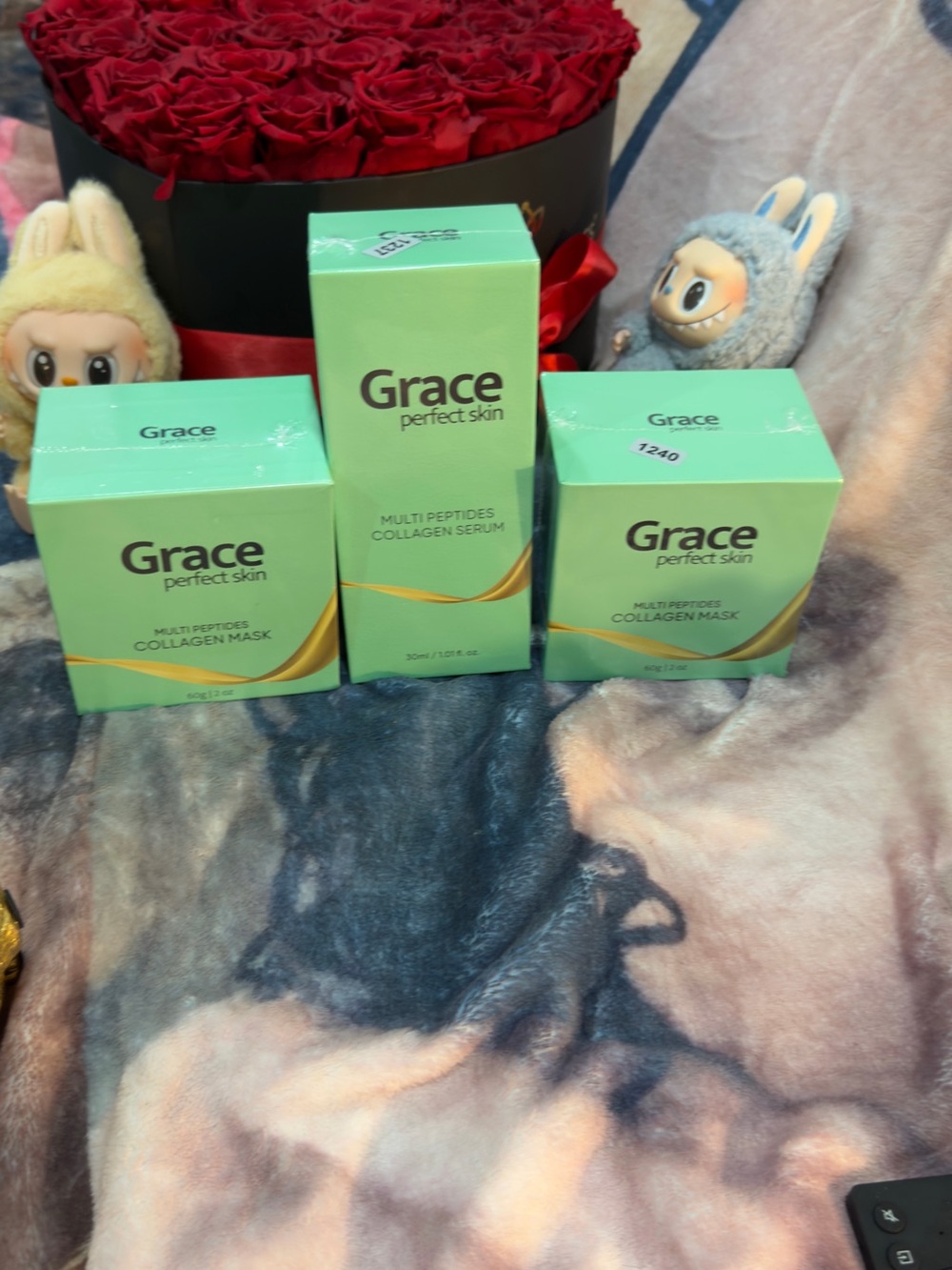 Grace Perfect Skin Multi-Peptides Collagen Mask  and Serum